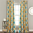 thumbnail image 1 of Lush Decor Mid Century Room Darkening Window Curtains, 1 of 11