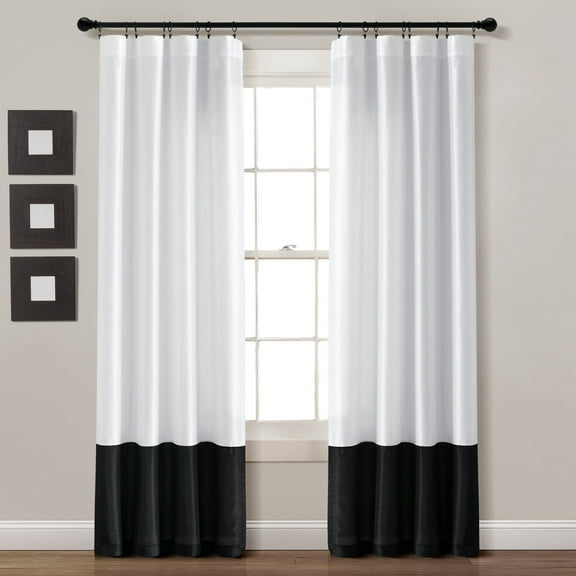 Lush Decor Milione Fiori Window Curtains - One Pair