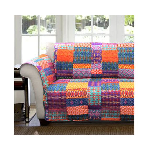 Lush Decor Misha Furniture Protectors, Navy sofa couch cover