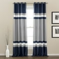 thumbnail image 1 of Lush Decor Modern Stripes Grommet Room Darkening Curtain Set, 52.0" x 84.0" 2 Panels, 1 of 6