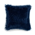 thumbnail image 1 of Lush Decor Mongolian Luca Faux Fur ative Pillow Cover Navy Single 20X20, 1 of 11