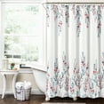 thumbnail image 1 of Lush Decor Multi-color Floral Polyester Shower Curtain, 72" x 72", 1 of 6