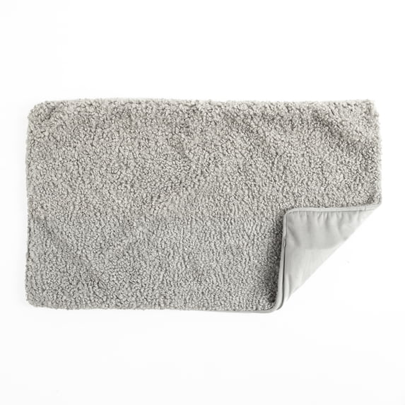 Lush Decor Neo Boucle Lumbar Throw Pillow Cover 2 Piece Set 14" W x 24" L Gray - Rectangle Pillow - Soft Fluffy Pillow Cover- Textured Decorative Pillows For Bed, Couch or Chair