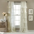 thumbnail image 1 of Lush Decor Nerina Ruffle Single Window Panel, 84 inches in L, 1 of 11