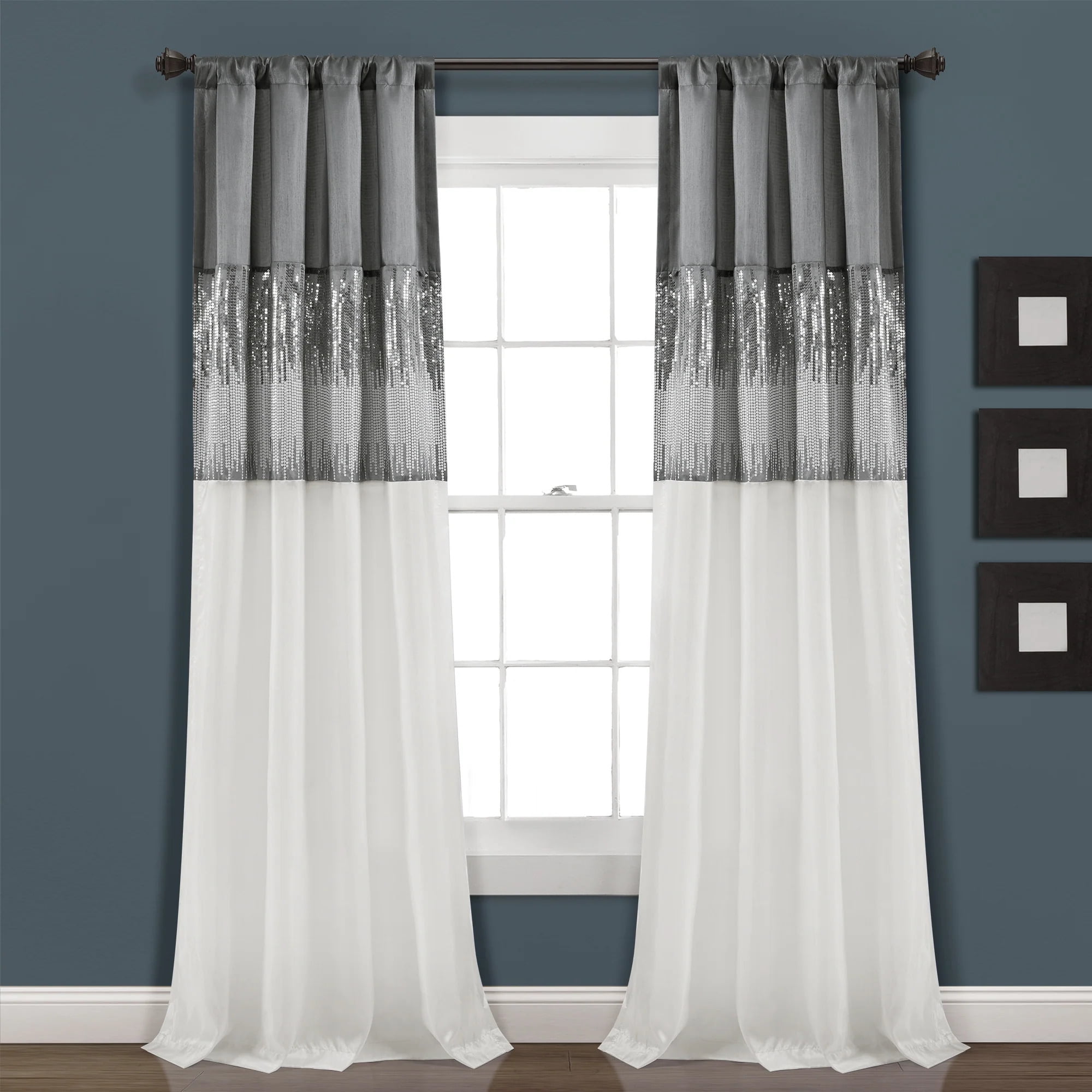 Lush Decor Night Sky Rod Pocket Window Panel, 108