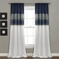 thumbnail image 1 of Lush Decor Night Sky Window Curtain Panel Single Navy/White 42X84, 1 of 11