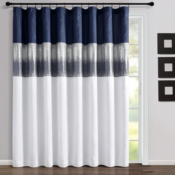 Lush Decor Night Sky Window Panel - Black/Gray - Single - 84 x 42