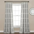 thumbnail image 1 of Lush Decor Nova Ruffle Ruffle 84" x 42" Textured Gray 100% Polyester 3" Rod Pocket 2-Pc Set Window Panel, 1 of 9