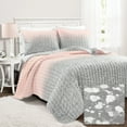 thumbnail image 1 of Lush Decor Ombre 2 Piece Quilt Sets, Twin, 1 of 11