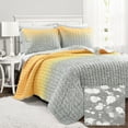 thumbnail image 1 of Lush Decor Ombre 5 Piece Quilt Sets, Full/Queen with Pillow Shams, Pillowcases, 1 of 8