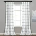 thumbnail image 1 of Lush Decor Ombre Stripe Yarn Dyed Cotton Window Curtain Panels Navy/Multi 40x108 Set, 1 of 11