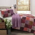 thumbnail image 1 of Lush Decor Paisley 3-Piece Patchwork Quilt Set, Fuchsia, 1 of 3