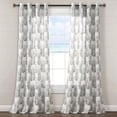 thumbnail image 1 of Lush Decor Palm Lane Window Curtain Panels Gray 52X84 Set, 1 of 9