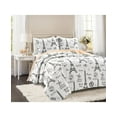 thumbnail image 1 of Lush Decor Paris Bonjour 3 Piece Quilt Sets, Black/Blush, Full/Queen, 1 of 5