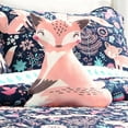 thumbnail image 1 of Lush Decor Pixie Fox Quilt Navy/Pink 4Pc Set Full/Queen, 1 of 11