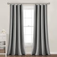 thumbnail image 1 of Lush Decor Pixie Fox Window Panel - Dark Gray - Single - 84 x 52, 1 of 11