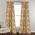 thumbnail image 1 of Lush Decor Poppy Garden Room Darkening 84" x 52" Floral Yellow 100% Polyester 3" Back Tab Rod Pocket 2-Pc Set Window Panel, 1 of 11