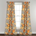 thumbnail image 1 of Lush Decor Poppy Garden Room Darkening 95" x 52" Floral Yellow 3" Back Tab Rod Pocket Pair Window Panel, 1 of 11