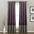 thumbnail image 1 of Lush Decor Prima Stripe 95" x 54" Stripe Gray Metal Grommets Pair Window Panel, 1 of 11