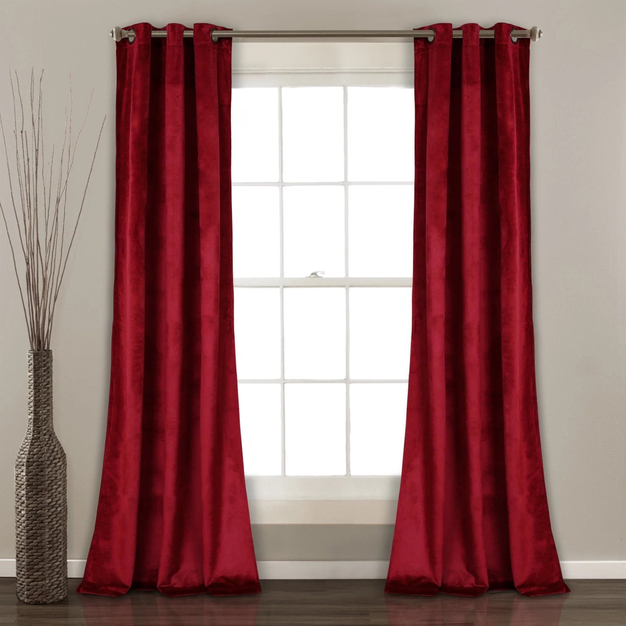 Lush Decor Prima Velvet Window Panel - Thumbnail 2