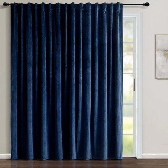 Lush Decor Prima Velvet Solid Window Panel Light Filtering - Gray -Single- 84 x 114