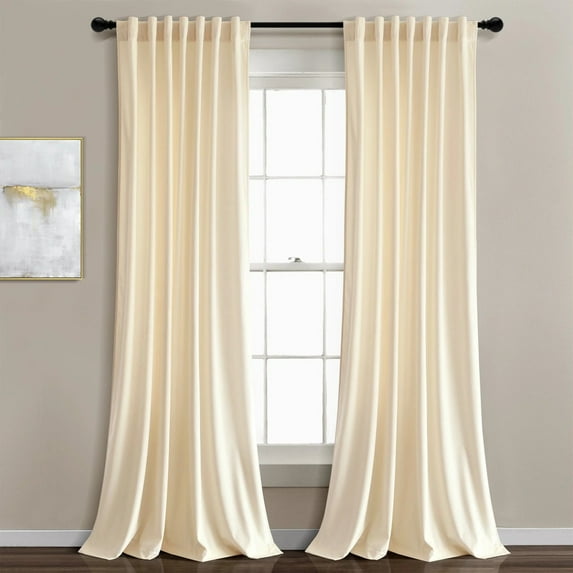 Lush Decor Prima Velvet Solid Window Panels Light Filtering - Blush - 84 x 54