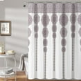 thumbnail image 1 of Lush Decor Purple/White Medallion Shower Curtain, 72" x 72", 1 of 11