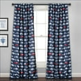 thumbnail image 1 of Lush Decor Race Cars Window Panels - Navy/Red - 84 x 52, 1 of 4