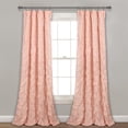 thumbnail image 1 of Lush Decor Ravello Pintuck 84" x 52" Textured Blush 3" Rod Pocket Single Window Panel, 1 of 10