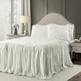 thumbnail image 1 of Lush Decor Ravello Pintuck Bedspread, King, White, 3-Pc Set, 1 of 11