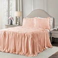 thumbnail image 1 of Lush Decor Ravello Pintuck Bedspread, Queen, Blush, 3-Pc Set, 1 of 11