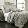 thumbnail image 1 of Lush Decor Ravello Pintuck Comforter 5 Piece Set, 1 of 11