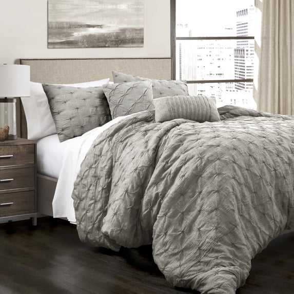 Lush Decor Ravello Pintuck Comforter 5 Piece Set
