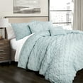 thumbnail image 1 of Lush Decor Ravello Pintuck Comforter Blue 5Pc Set King, 1 of 11