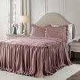 thumbnail image 1 of Lush Decor Ravello Pintuck Polyester Bedspread, Queen, Woodrose, 3-Pc Set, 1 of 11