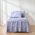 thumbnail image 1 of Lush Decor Retro Waves Sheet Set 4 Piece Set Twin Violet - Striped Bed Sheets - Kids Twin Sheets - Eclectic Design - Geometric - Groovy - Hippie Boho Decor, 1 of 11