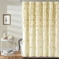 thumbnail image 1 of Lush Decor Riley Shower Curtain Buttercream Single 72X72, 1 of 11