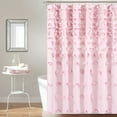 thumbnail image 1 of Lush Decor Riley Shower Curtain Lilac Single 72X72, 1 of 11