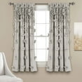 thumbnail image 1 of Lush Decor Riley Window Curtain Panel Single Light Gray 54x63, 1 of 11