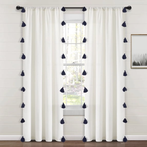 Lush Decor Rod Pocket Sheer Curtain Panel, 52 in x 84 in
