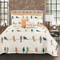 thumbnail image 1 of Lush Decor Rowley Birds Animal Print Polyester Reversible Quilt, Full/Queen, Multi, 7-Pc Set, 1 of 11