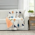 thumbnail image 1 of Lush Decor Rowley Birds Animal Print Reversible Throw, 60x50, Multi, Single, 1 of 11