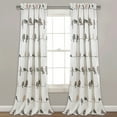 thumbnail image 1 of Lush Decor Rowley Birds Room Darkening 95" x 52"+ 2" Header Animal print Blush 3" Rod Pocket Pair Window Panel, 1 of 11