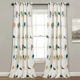 thumbnail image 1 of Lush Decor Rowley Birds Room Darkening 95" x 52"+ 2" Header Animal print Multi 100% Polyester 3" Rod Pocket Pair Window Panel, 1 of 11