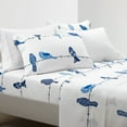 thumbnail image 1 of Lush Decor Rowley Birds Soft Sheet Set Navy 6Pc King, 1 of 11