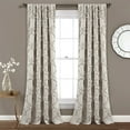 thumbnail image 1 of Lush Decor Ruffle Diamond Ruffle 84" x 54" Ruffle Neutral 3" Rod Pocket Pair Window Panel, 1 of 11