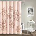 thumbnail image 1 of Lush Decor Ruffle Flower Floral Shower Curtain, 72x72, Blush, Single, 1 of 10