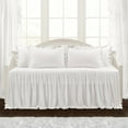 thumbnail image 1 of Lush Decor Ruffle Skirt Daybed Cover White 5Pc Set 39x75, 1 of 6