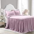 thumbnail image 1 of Lush Decor Ruffle Skirt Kids Ruffle Bedspread ,Full, Purple, 3-Pc Set, 1 of 11