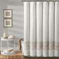 thumbnail image 1 of Lush Decor Scroll Medallion Shower Curtain, 72x72, Neutral, Single, 1 of 6